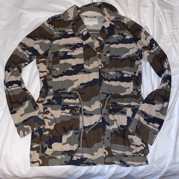 Banana Republic Jackets & Blazers - Banana Republic Camo Army Military Jacket Coat MED